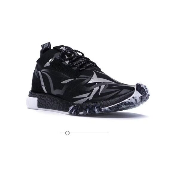 Adidas Consortium x Juice HK NMD_Racer Primeknit Black/White DB1777 main image 7
